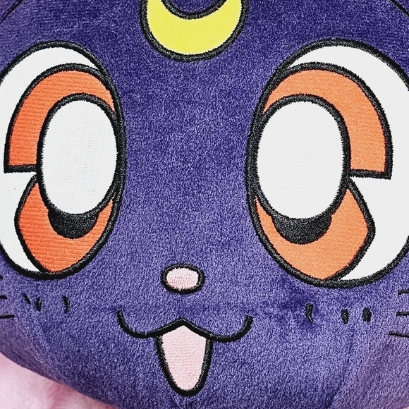 Sailor Moon Luna Cat Purple Plush 18" Backpack - Picture 3 of 7